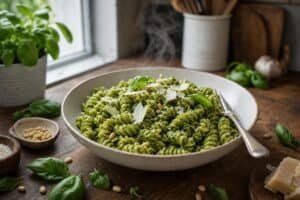Włoski makaron z pesto: przewodnik po pesto alla genovese, pesto calabrese i najlepszych sposobach podania